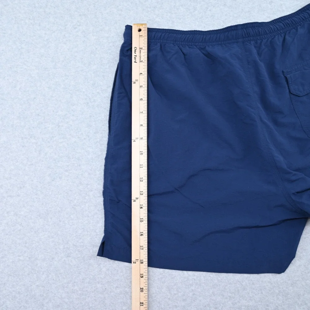 Tommy Bahama Relax Swim Trunks Mens L Navy Blue Nylon Mesh Lined Cargo Paradise
